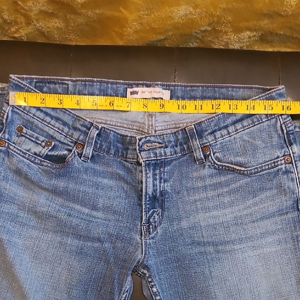 Women's LEVI 524 Too Superlow Blue Jeans